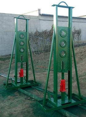 CRS-10多孔式电缆放线架10T液压放线架175kg电缆线盘放线支架河北