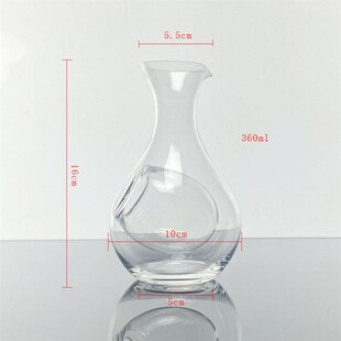 创思特玻璃冰酒壶冰镇分酒器倒酒器仓鼠窝降温房拇指凹洞清酒杯