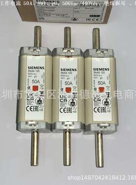 3NA6110 熔断器 电流：25A、NH1、gG、500V、绝缘握耳、线缆保护