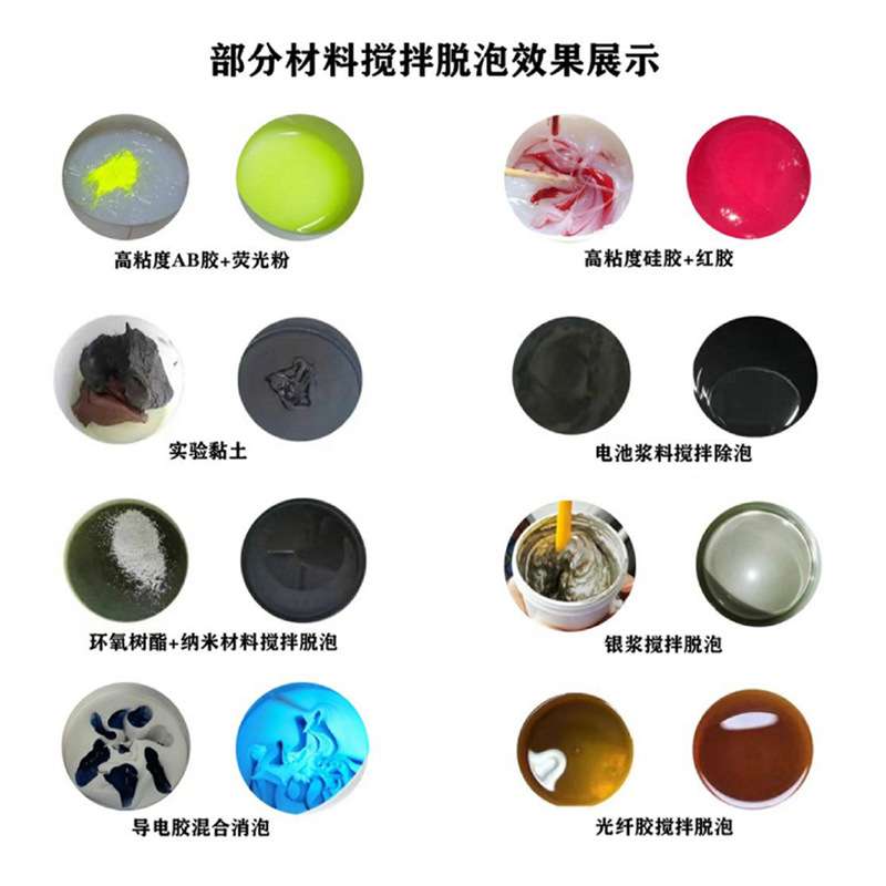 1L行星式真空脱泡搅拌机油墨树脂导电银胶聚氨酯实验室离心消泡机