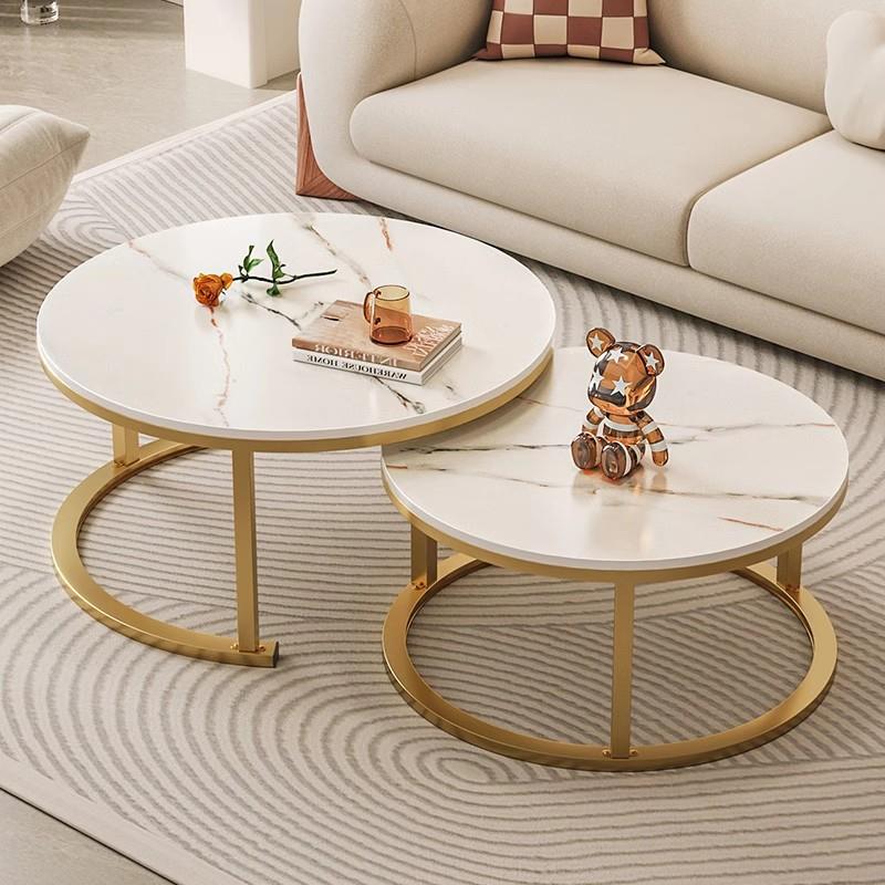 茶几客厅家用小户型圆形桌子2025新款现代简约出租屋用简易茶几桌
