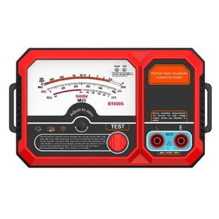 指针兆欧表BT6005测量电压500V18650电池电阻量程1000MΩ交流500V