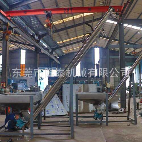 螺旋不锈钢提升机粉体塑料颗粒运输蛟龙强推上料化工粉剂上料机