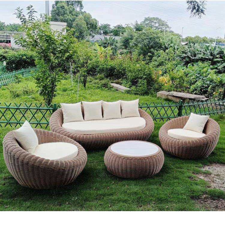 设计师创意铝户外休闲粗藤编沙发组合阳台庭院室外藤椅花园家具,3C数码配件,USB灯,淘宝优惠券,粉丝福利购,淘宝优惠卷