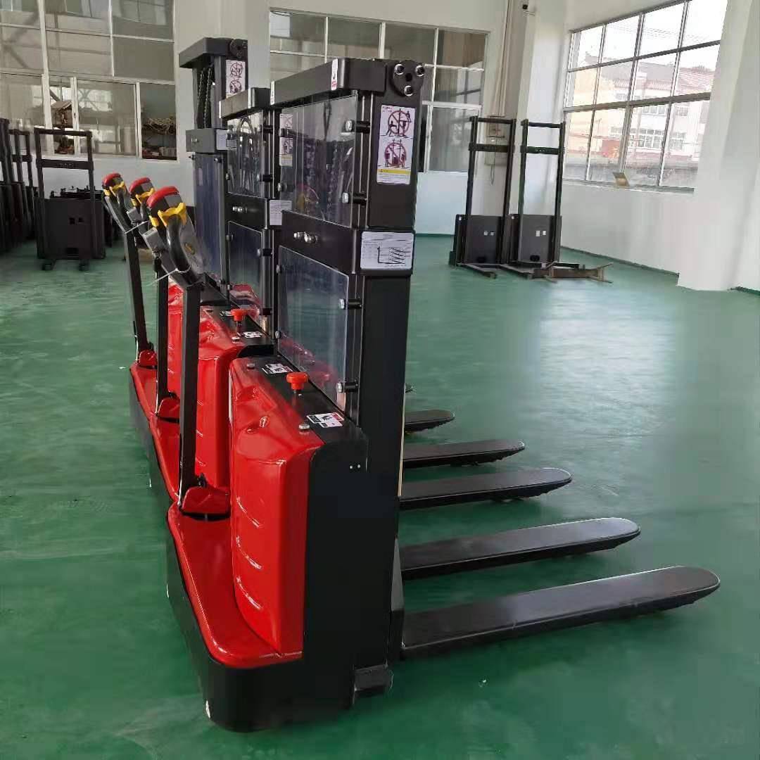 厂家供应电动步行式液压升降堆垛车堆高车车间叉车全自动堆垛车