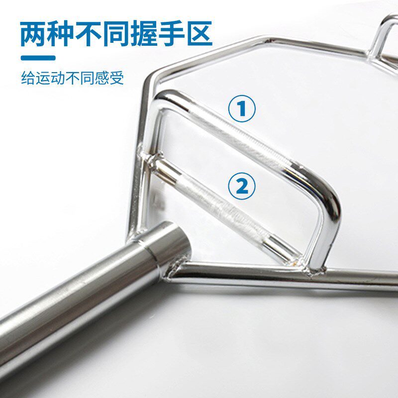 大环形杠铃杆奥杆大孔杠铃片健身硬拉耸肩提拉六角环型