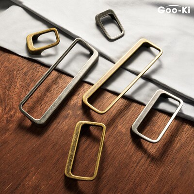 FNN1边缘古铜色橱柜门拉手中古风立体把手衣柜抽屉长拉手