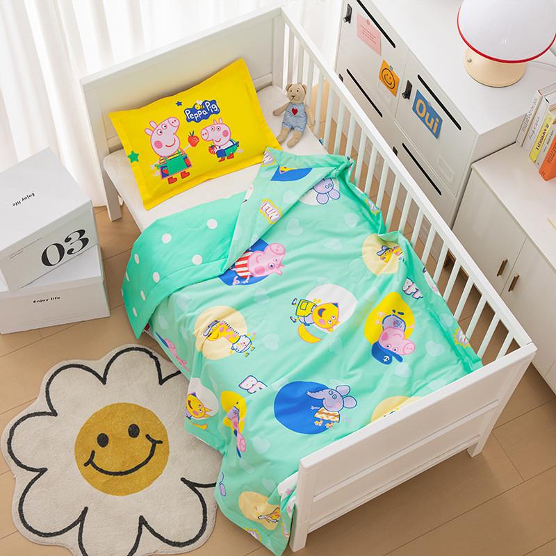 全棉幼儿园被子三件套儿童卡通纯棉被套午睡夏被婴儿宝宝入园套件