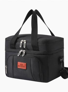 abay户外野餐包手提露营食物储存箱4层加厚保鲜保温保冷箱双层午