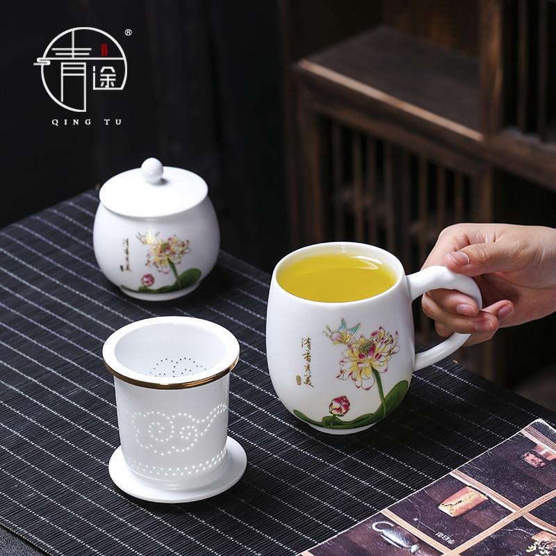 陶瓷会议杯商务酒店水杯宾