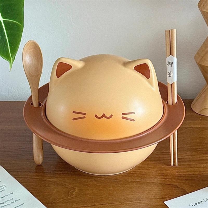 创意卡通烤面包小猫系列釉