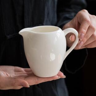 兮元记羊脂玉瓷美人公道杯德化白瓷陶瓷茶海分茶器功夫茶具匀杯分