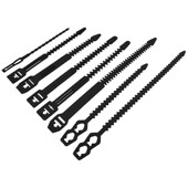 供应园林环保白色鱼骨扎带 155mm长可拆pe鱼骨型扎带 一包1000个