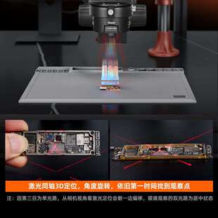 潜力大猩猩6558三目调焦屈光显微镜配集成灯光拓展模组主板芯片