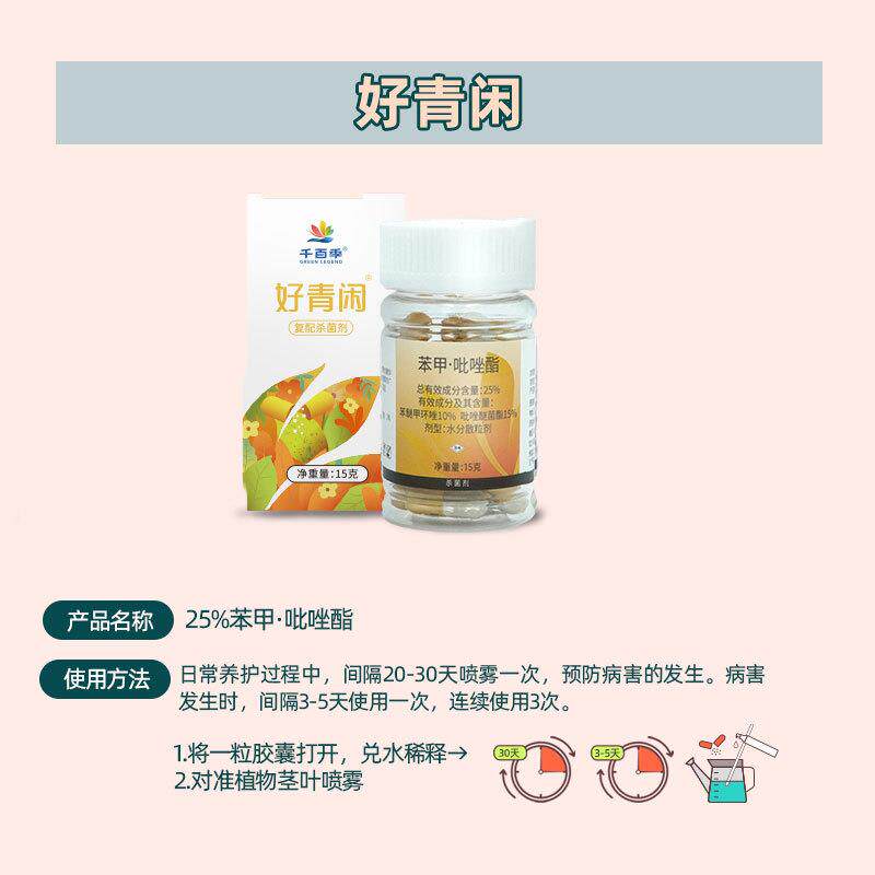 千百季兰花组合小黑飞黑斑病白粉病家庭花卉花费活力素肥料补肥