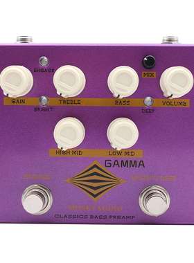 MOSKYAUDIO GAMMA BASS PREAMP 贝斯前级 带DI,AUX,HEADPHONE