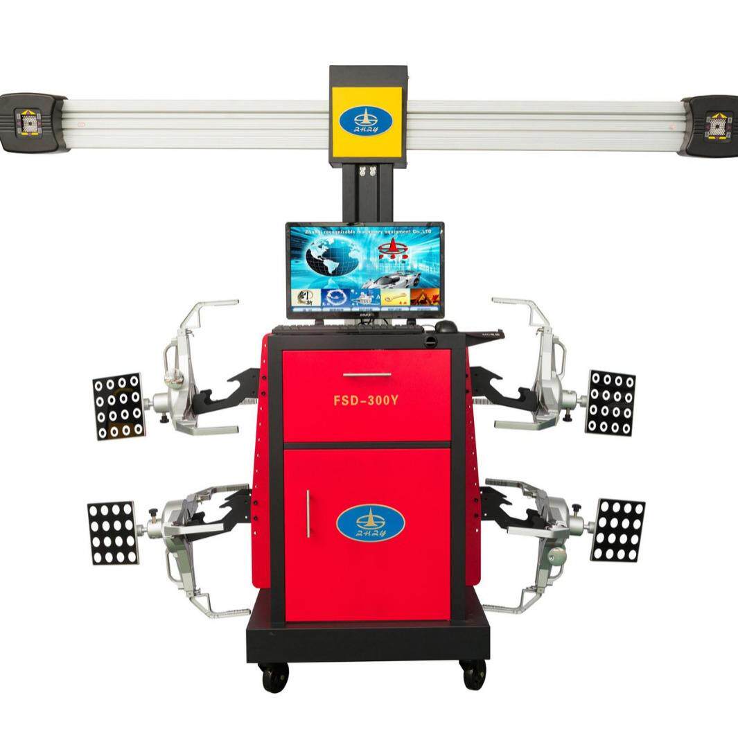 营口战雄3点式汽车四轮定位三点夹具式智能型3D汽车四轮定位