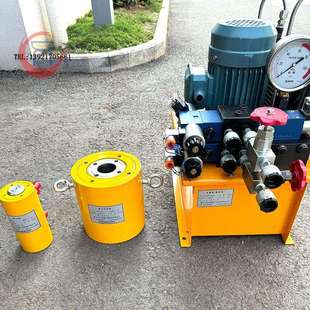 DYG电动液压千斤顶100T 大吨位液压油缸200T桥梁顶升工具油缸外径