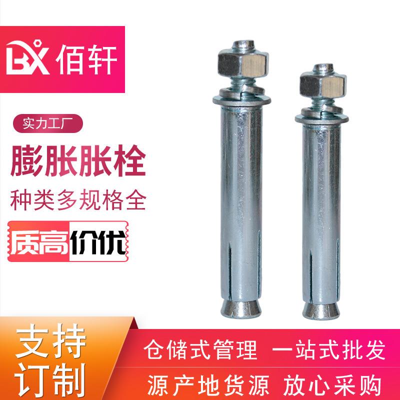 仓储膨胀螺栓 现货金属拉爆胀栓 4.8级中标市标 膨胀螺丝规格齐全
