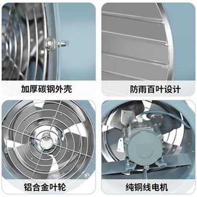 管道式轴流排风机防爆 BT35-11-6.3 2.2KW 18250m3/h 300pa