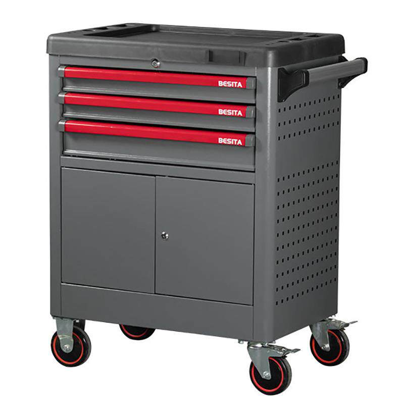 百思泰72件轮胎保养工具组套汽修移动维修工具车带工具托6685
