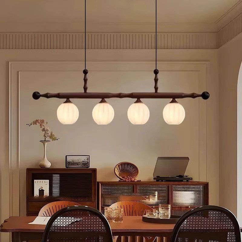 竹节中古风餐厅吊灯2025新款复古餐桌茶室饭厅一字高级氛围感灯具,鲜花速递/花卉仿真/绿植园艺,割草机/草坪机,淘宝优惠券,粉丝福利购,淘宝优惠卷