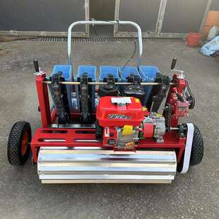 农田手扶大蒜播种机 四轮带的大蒜播种机 多行可调节蒜瓣种植机