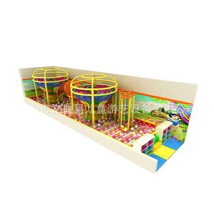 厂家制作淘气堡儿童彩虹网 五彩网兜 游乐园吊笼 拓展蚕宝宝吊笼