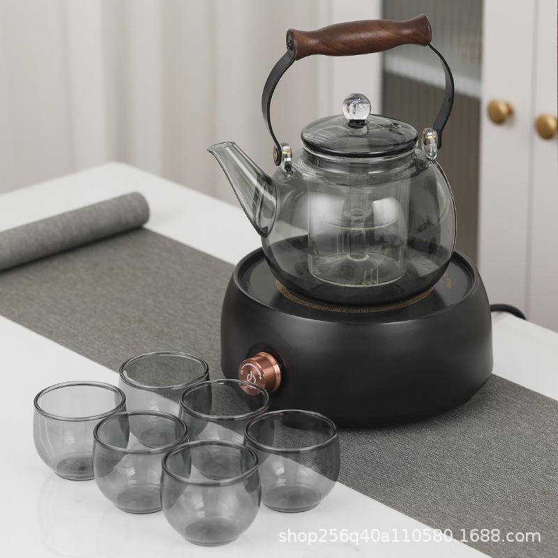 煮茶壶电陶炉新款茶器烧水壶泡茶专用玻璃养生壶围炉茶具茶炉家用