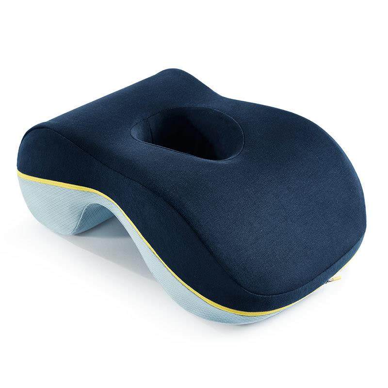 佳奥记忆棉趴睡午睡枕竹炭磁力款 J25D02CS1藏青色含便携式收纳袋