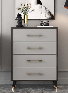 Yla五斗柜轻奢卧室储物简约现代客厅灰色多层收纳极简意式五斗橱