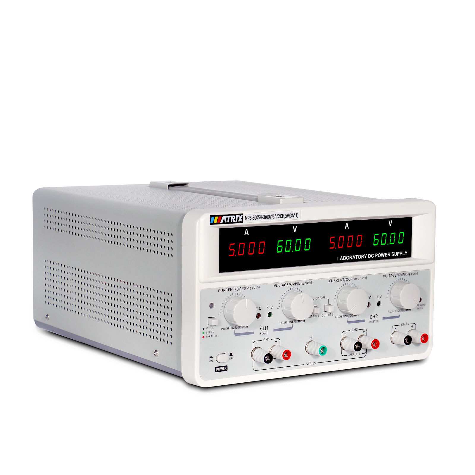 MATRIX麦创三通道直流稳压电源MPS-3005H/3003H3010H6003H6005H-3