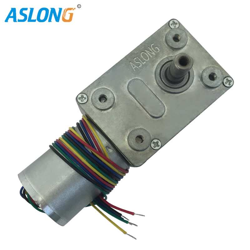 JGY-2430无刷直流涡轮涡杆减速马达 测速电机电动窗帘12V减速电机