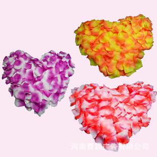 婚礼结婚房布置T台撒花舞台KTV求婚道具无纺布仿真玫瑰花瓣一斤装