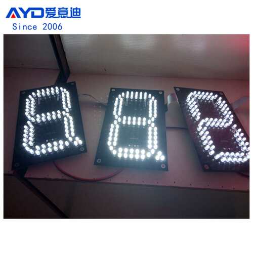 江苏连云港加油站价格牌LED油价屏自动调节亮度 6寸LED数字板配件