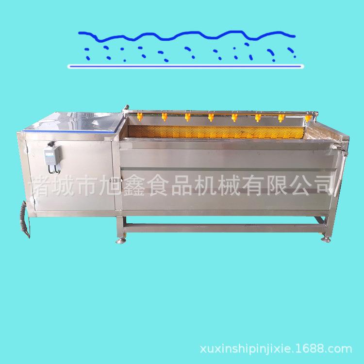 外贸出口清洗机全自动毛辊去皮清洗机商用西红柿毛桃苹果磨皮清洗