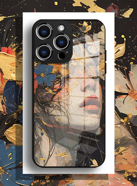 繁花似锦适用华为P80手机壳mate70电镀玻璃60pro高级荣耀400300小众60pro+女新款p70ultrap50简约mete40e套