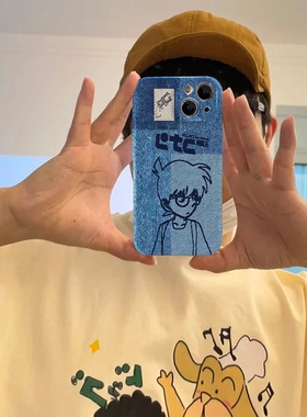 牛仔柯南适用苹果17iphone16promax手机壳小米15ulra动漫14卡通13套P80华为mate70防摔nova12一加13iqooneo10