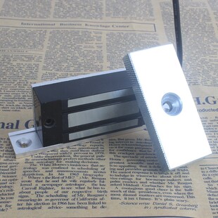 带耳朵铜线圈 60公斤 磁力锁 电磁锁  60kg门禁电锁 柜锁 12v 2线