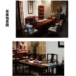 亚麻防水桌旗纯色桌巾长条茶席布茶几茶桌布茶道茶艺配件现代简约