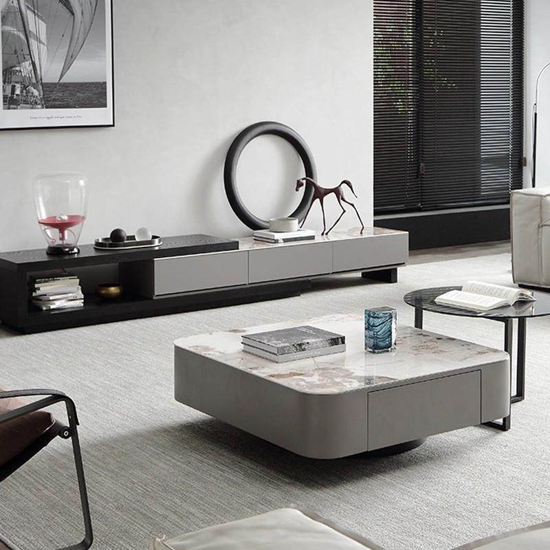 轻奢岩板茶几伸缩电视柜组合意式极简客厅北欧方形小户型现代简约,鲜花速递/花卉仿真/绿植园艺,割草机/草坪机,淘宝优惠券,粉丝福利购,淘宝优惠卷