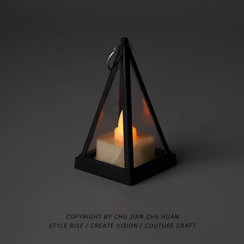 初见乍欢!无聊i了点个三角灯电子蜡烛小台灯灯!氛围夜光灯摆件