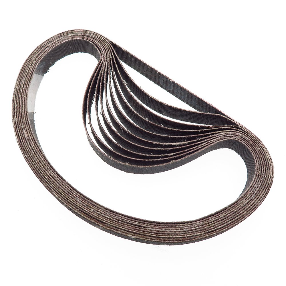 10*330mm环形砂带60 80 120 180 240目木工金属X抛光打磨砂布带