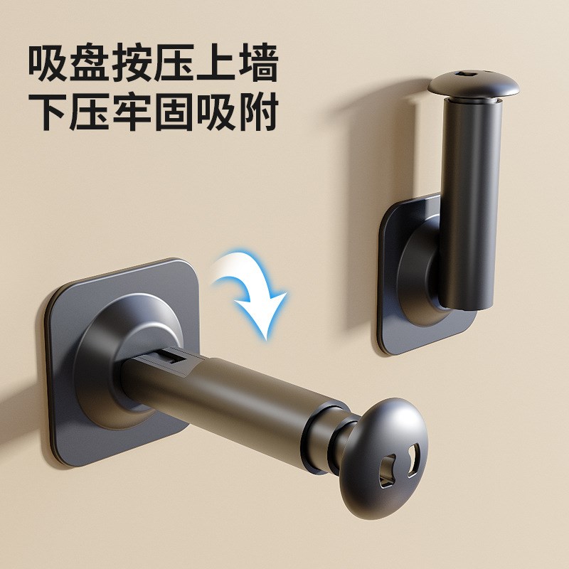 吸盘衣架伸缩挂架收纳神器家用阳台D壁挂多功能免打孔晾衣架置物