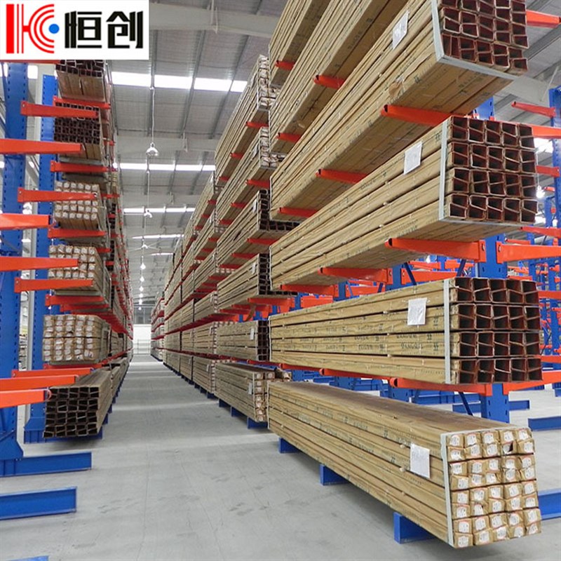 厂家单面储物双面悬臂货架建材管K材中型重型铝型材阁楼