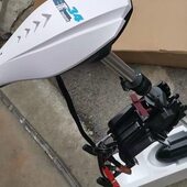 海伯ET34L电动推进器12V船马达船挂机电动马达船外机