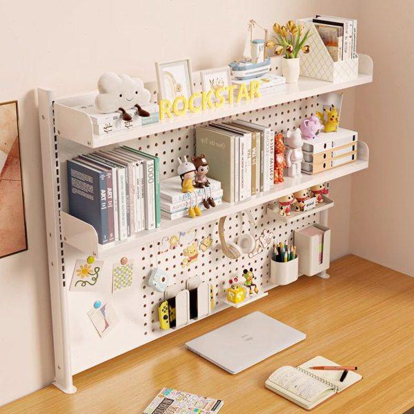 书桌收纳置物架学生宿舍学习桌上书架公桌多层桌面洞洞板整理架,收纳整理,书桌收纳置物架,淘宝优惠券,粉丝福利购,淘宝优惠卷
