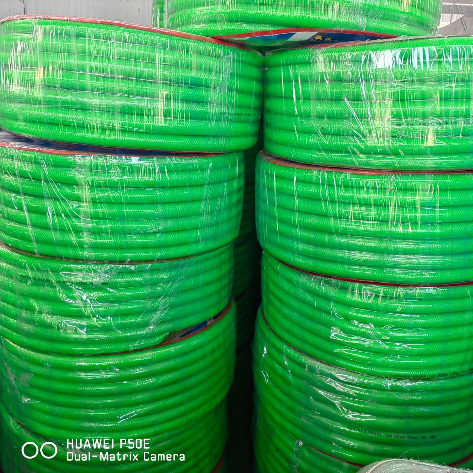 PVC双线编织加厚压网纹管水管 纤维蛇皮软管工程排水 双合股线管