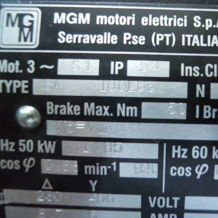 供应BMDA100LA4/6刹车片 电机 线圈 意大利 MGM 刹车电机原装进口