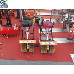 钢结构楼板生锈打磨机 手推式 瓦房屋顶翻新机 四冲程彩钢瓦除锈机